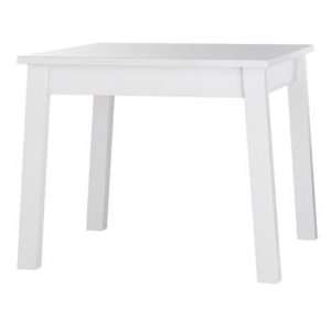   White Corner Play Table, Wh Anywhere Square Play Table