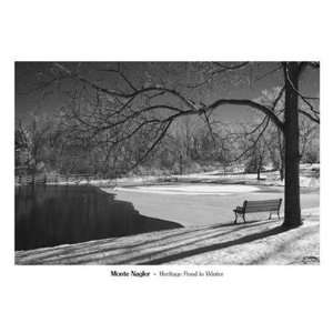  Heritage Pond In Winter by Monte Nagler 40x28 Kitchen 