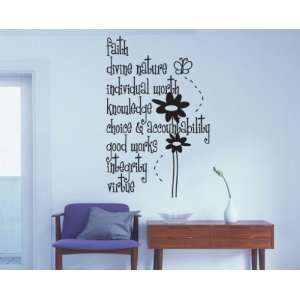 Faith Divide Nature Scriptural Christian Vinyl Wall Decal Mural Quotes 