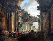 Imaginary view of the Gallery of the Louvre as a Ruin , Salon of 1796 