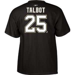  Pittsburgh Penguins Maxime Talbot #25 Black Player Tee 