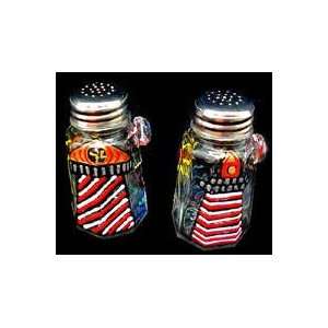 Lively Lighthouses Design   Hand Painted   Salt & Pepper Shakers, 2.5 