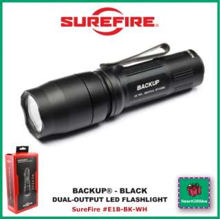   _DUAL OUTPUT LED FLASHLIGHT_SUREFIRE #E1B BK WH 084871311144  