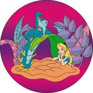  15] Alice in Wonderland Caterpillar Pinback Button 