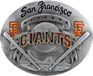 Official San Francisco GIANTS Belt Buckle Baseball  