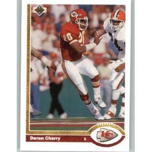  1991 Upper Deck #374 Deron Cherry   Kansas City Chiefs 