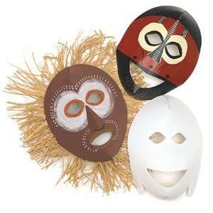  Roylco African Masks   Blank Masks, Pkg of 20 Arts 