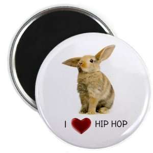   HIP HOP Easter Bunny 2.25 inch Locker Fridge Magnet 
