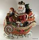 1995 fitz floyd omnibus king wenceslas santa sleigh full of