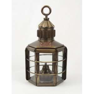 Oil Lantern  13 Antique Brass Clipper Ships Lamp 