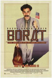 BORAT MOVIE POSTER DVD ONE SHEET SACHA BARON COHEN  