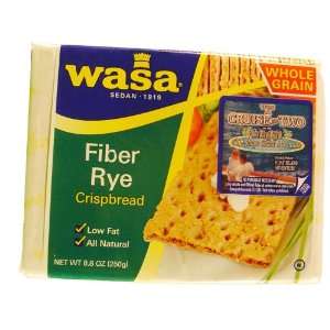 Wasa Crispbread   Fiber Rye, 8.8 oz  Grocery & Gourmet 