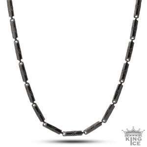  Mens All Black Everything LV Link Stainless Steel Chain 