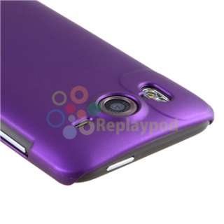 Purple Rubber Hard Snap on Case for HTC Inspire 4G AT&T  