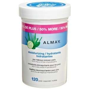Almay Moisturizing Eye Makeup Remover Pads 120 Count (Pack of 2)