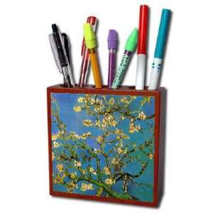  Blossoming Almond Tree By Vincent Van Gogh Pencil Holder 