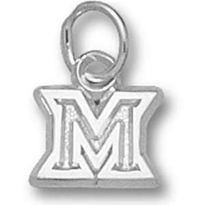 Miami University New M 1/4 Outlined Pendant (Silver)