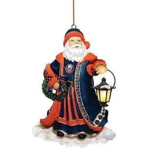  New York Islanders NHL Olde World Santa Tree Ornament 