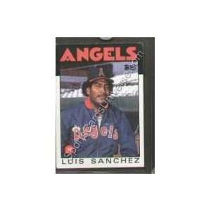  1986 Topps Regular #124 Luis Sanchez, California Angels 