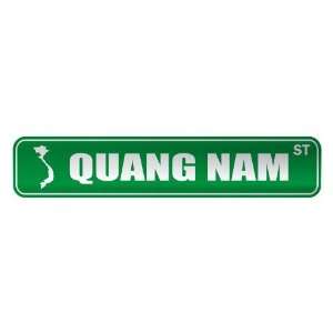     QUANG NAM ST  STREET SIGN CITY VIETNAM