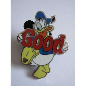Donald Duck holding GOOD