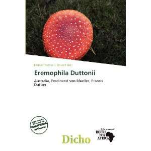   Eremophila Duttonii (9786138480372) Delmar Thomas C. Stawart Books
