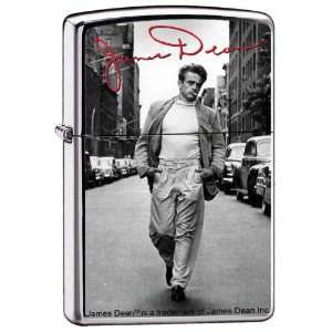 Zippo Custom Lighter   James Dean Actor Walking with Cigarette   RARE