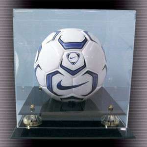 Soccer Ball Display, Gold Risers  