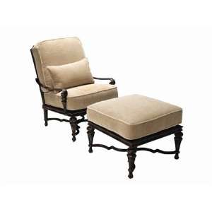   Cast Aluminum Arm Patio Lounge Chair Rust Finish Patio, Lawn & Garden