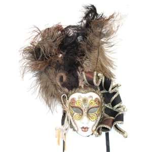   Feather Volto Piuma Letizia Venetian Masquerade Mask