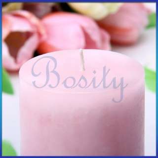 Rose Scented Round Pillar Candle Wedding Party Aromatherapy 