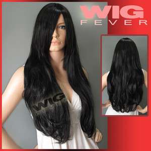 Long Black Wavy Hair Wigs 9701  