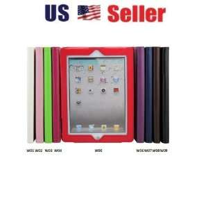  W&H The new iPad 3 PU Leather Smart Cover Case iPad 2 3rd 