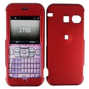  Red Hard Case Cover for Sanyo Juno 2700 Cell Phones 