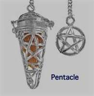 Chamber Cage Pendulum with 7 Chakra Healing Stones & Chart   Choice of 