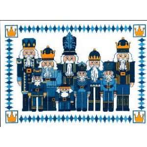  Nutcrackers in Blue (cross stitch) Arts, Crafts & Sewing