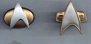 Star TrekNG/Voyager Communicator Pin Set for Uniforms  