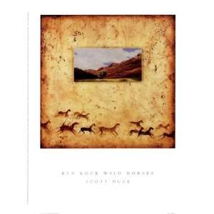  Red Rock Wild Horses by Scott Duce 16x12