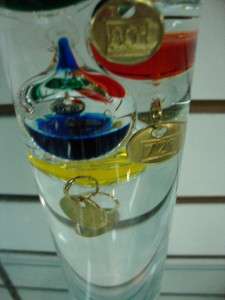 13.5 INCH GALILEO THERMOMETER HAND MADE IN GERMANY NIB  