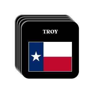  US State Flag   TROY, Texas (TX) Set of 4 Mini Mousepad 