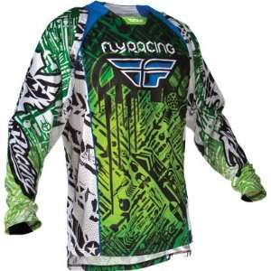  2012 FLY RACING EVOLUTION JERSEY (X LARGE) (GREEN/BLACK 