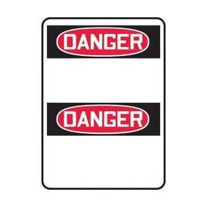  DANGER HEADER (BILINGUAL FRENCH) Sign   14 x 10 Plastic 
