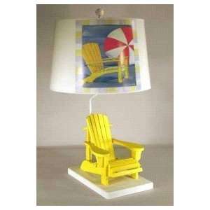  Judith Edwards Designs YELLOW BEACH CHAIR LAMP  PAUL BRENT 