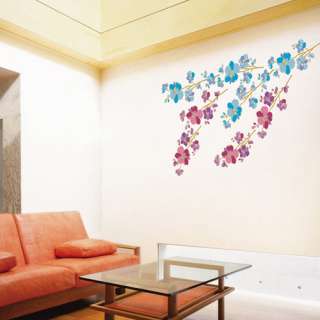 Flower Adhesive WALL JEWELLY STICKER Removable Decal  