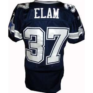  Abram Elam #37 Cowboys Game Issued Navy Jersey (Size 46 