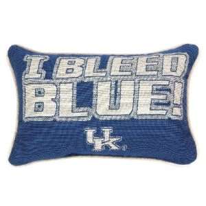  Kentucky Wildcats I Bleed Blue Word Pillow