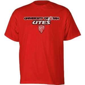  Utah Utes Pac 12 Schedule Youth T Shirt (Red) Sports 