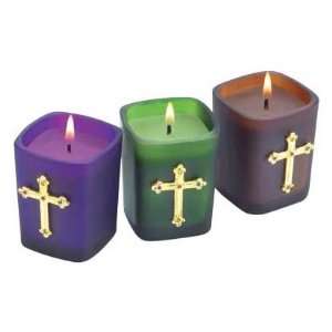  Jeweled Cross Votives