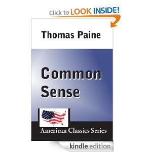 Common Sense (American Classics Series) Thomas Paine  