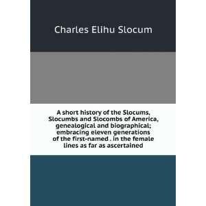   lines as far as ascertained Charles Elihu Slocum  Books